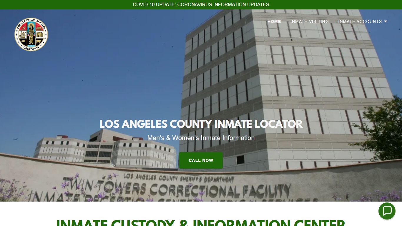 LOS ANGELES COUNTY JAIL INMATE INFORMATION